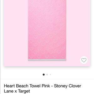 Heart beach towel pink - Stoney clover lane x target